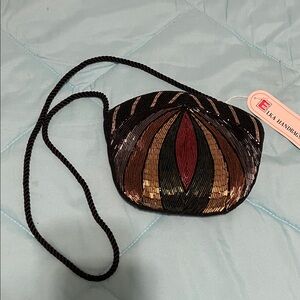 Multi Color Beaded Evening Bag NEW